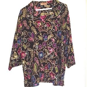 4/25 Notations Woman 3/4 Sleeve Top 2X